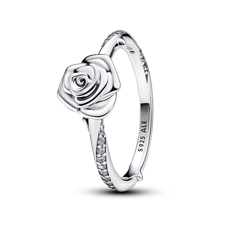 PANDORA - Anillo Pandora Rosa Floreciendo Plata Esterlina 