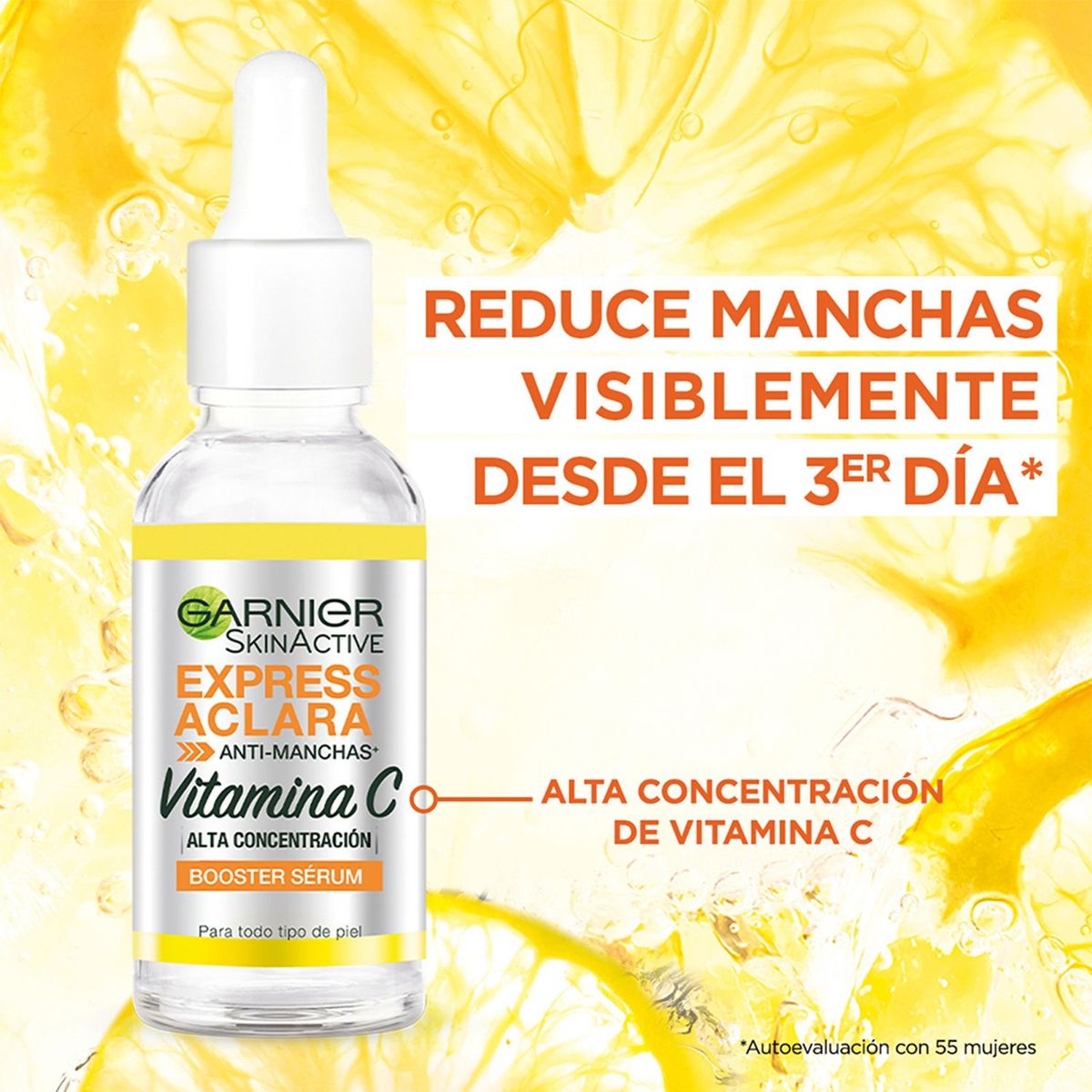  - Set de Tratamientos antiedad Pack Serum Vitamina C Express Aclara 30Ml + Dia Express Aclara 50Ml Loreal Paris : Incluye