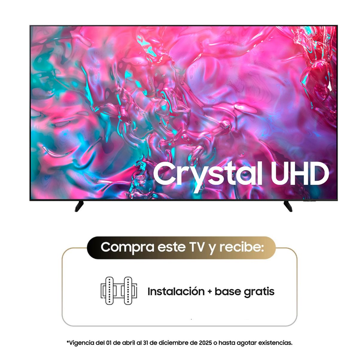 SAMSUNG - Televisor Samsung | 98 pulgadas Crystal UHD 4K HDR | UN98DU9000KXZL