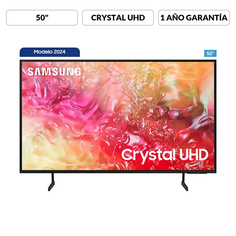 SAMSUNG - Televisor Samsung | 50 pulgadas Crystal UHD 4K HDR | UN50DU7000KXZL