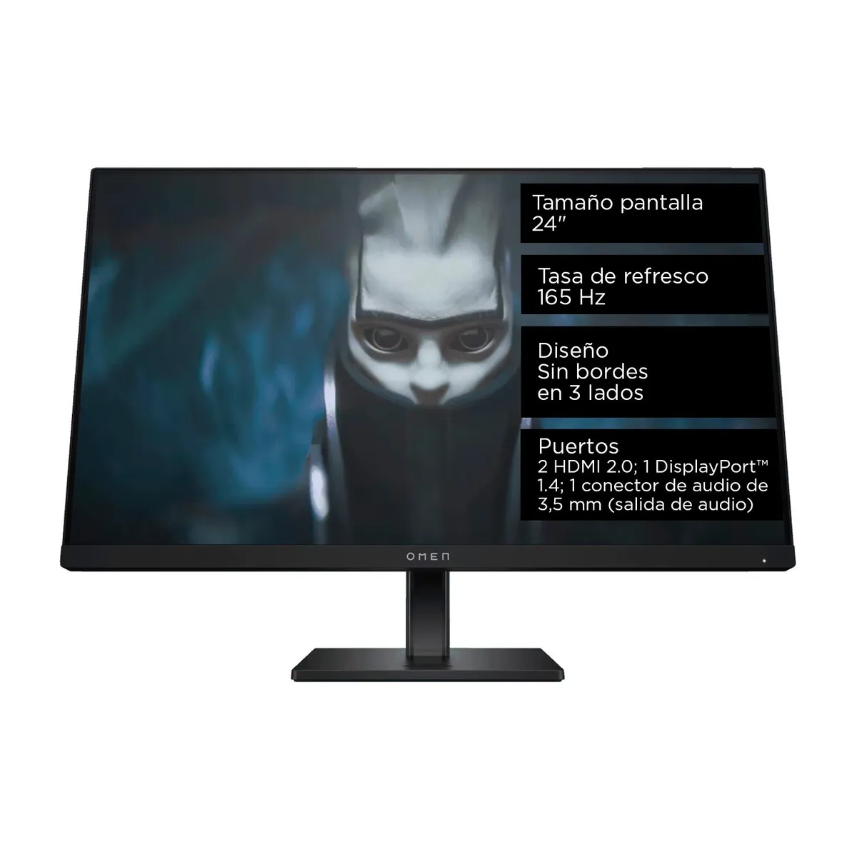 HP - Monitor HP Gaming OMEN 24 | 23.8 Pulgadas LED | Tasa de Refresco 165Hz | 780D9AA