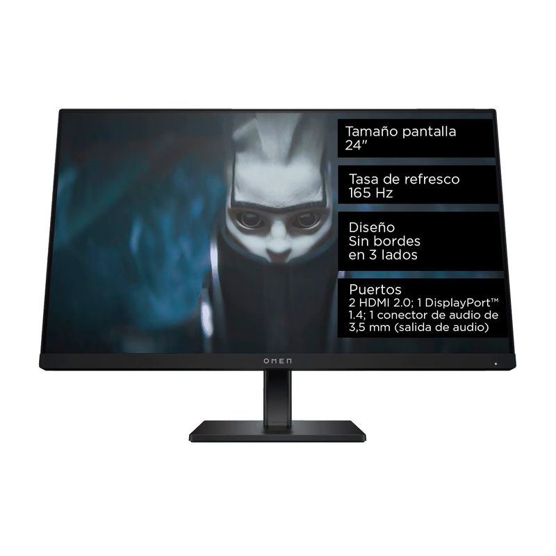 HP - Monitor HP Gaming OMEN 24 | 23.8 Pulgadas LED | Tasa de Refresco 165Hz | 780D9AA