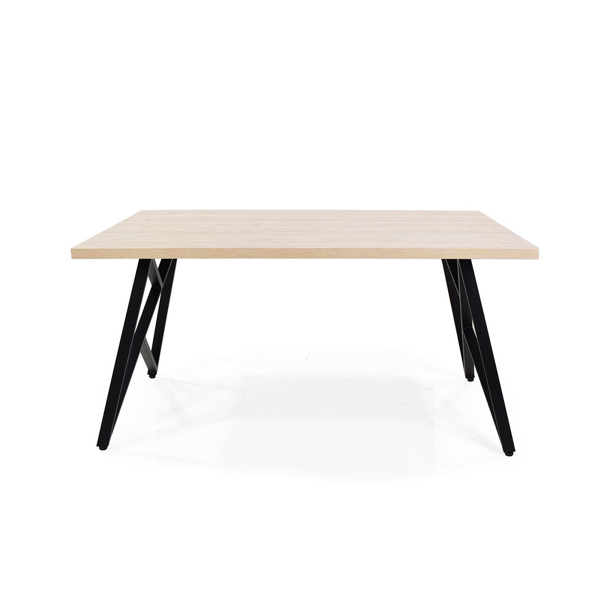 HOGAR VENECIA - Mesas de comedor Moderna para 4 Personas en Metal Rectangular Mica