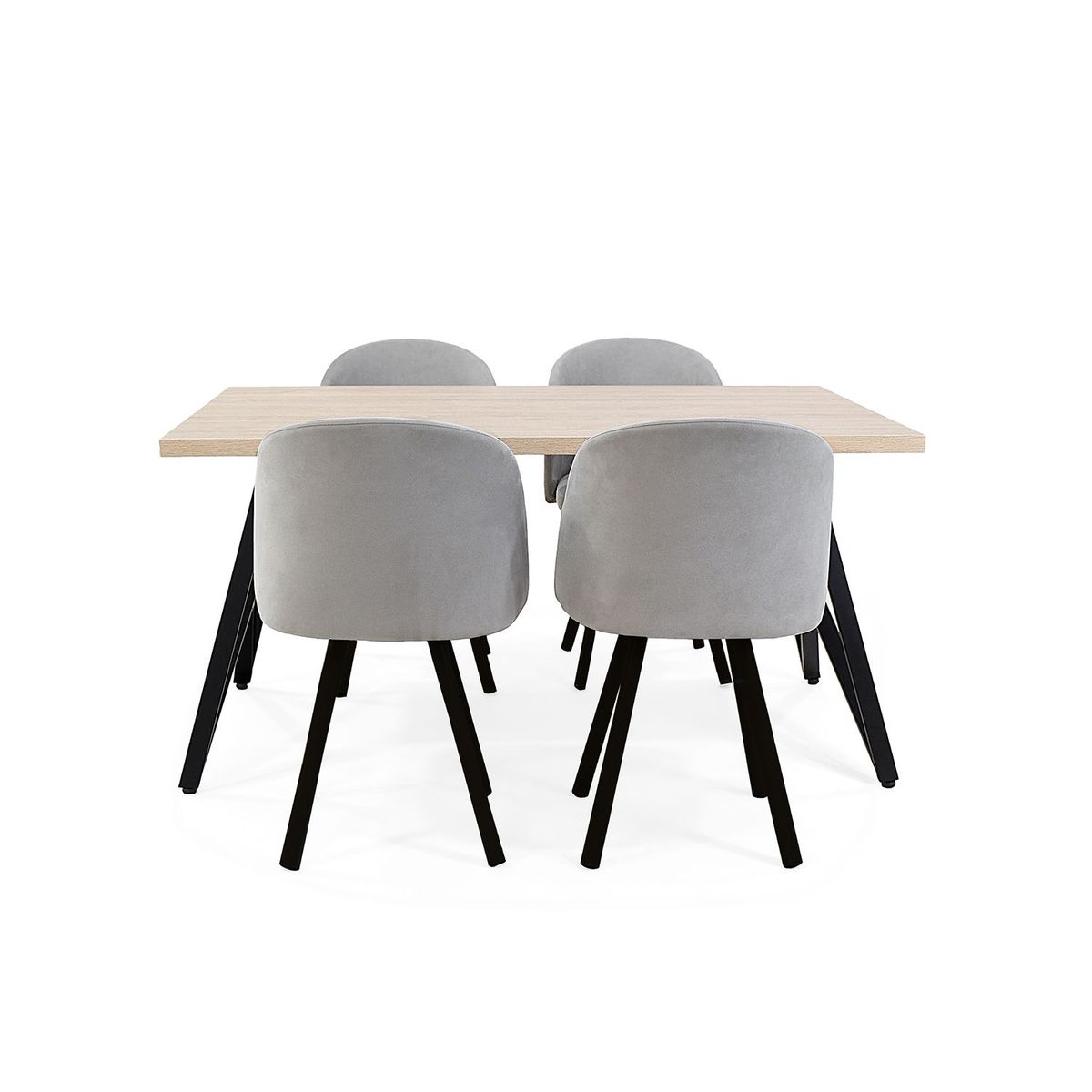 MICA - Juegos de comedor Moderno para 4 Personas (Comedor + 4 Sillas) Mica 