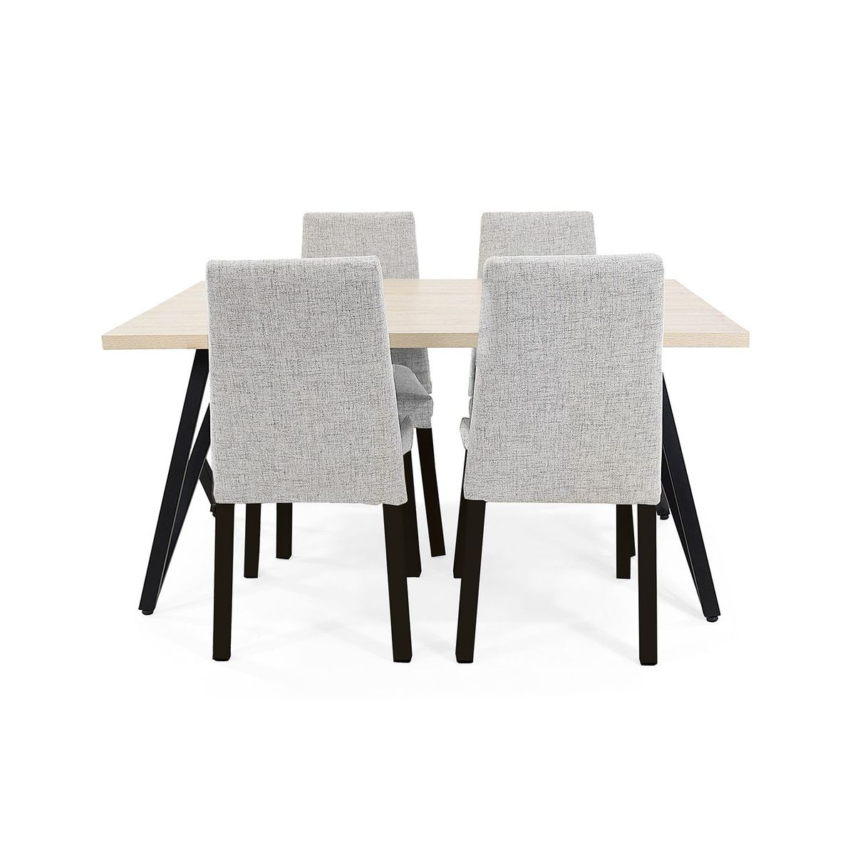 MICA - Juegos de comedor Moderno para 4 Personas (Comedor + 4 Sillas) Mica 