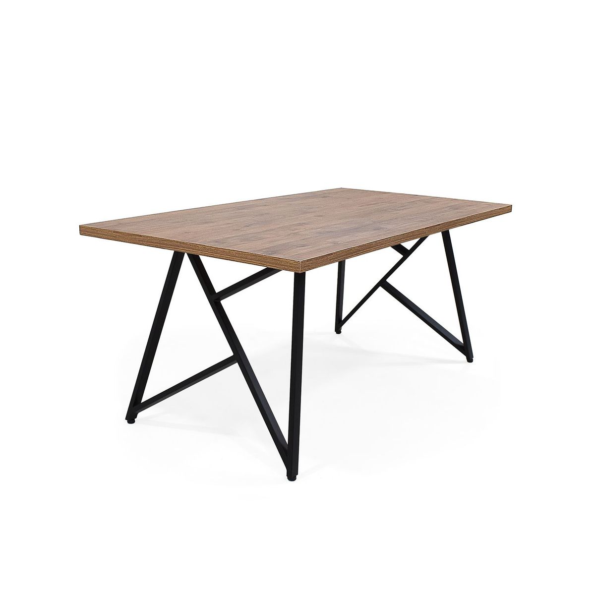 MICA - Mesas de comedor Moderna para 6 Personas en Metal Rectangular Mica