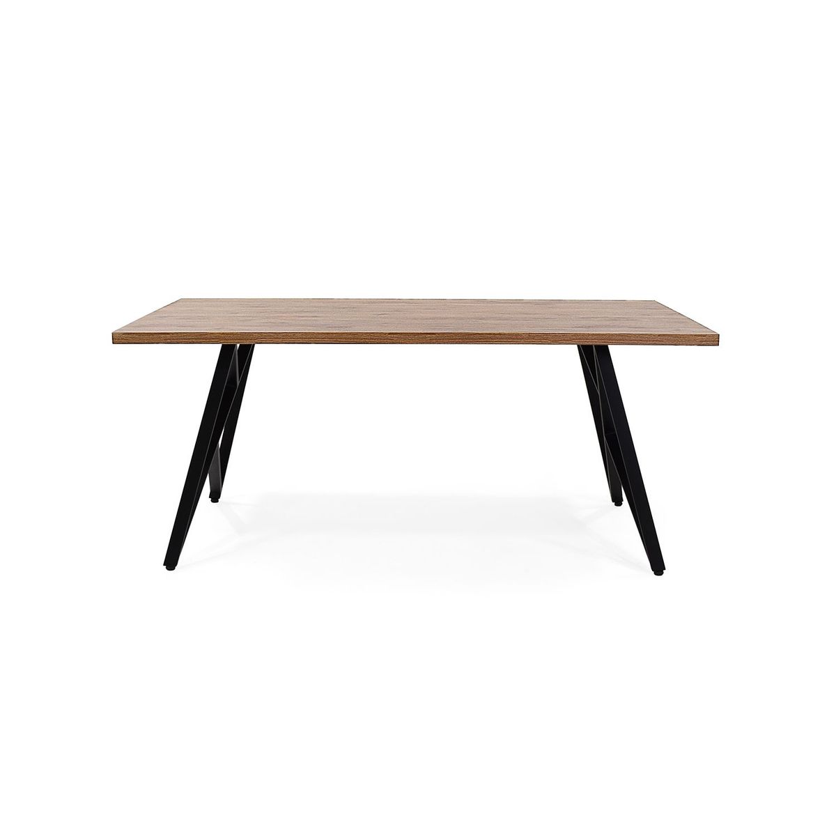 MICA - Mesas de comedor Moderna para 6 Personas en Metal Rectangular Mica