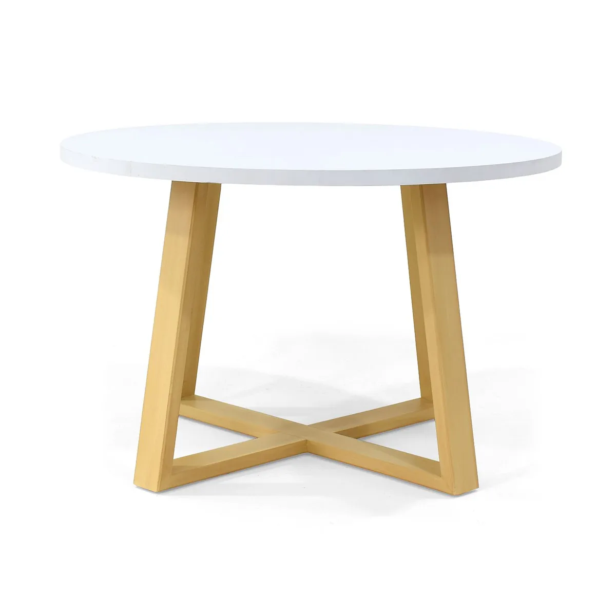 MICA - Mesas de comedor Moderna para 4 Personas en Pino Redonda Mica