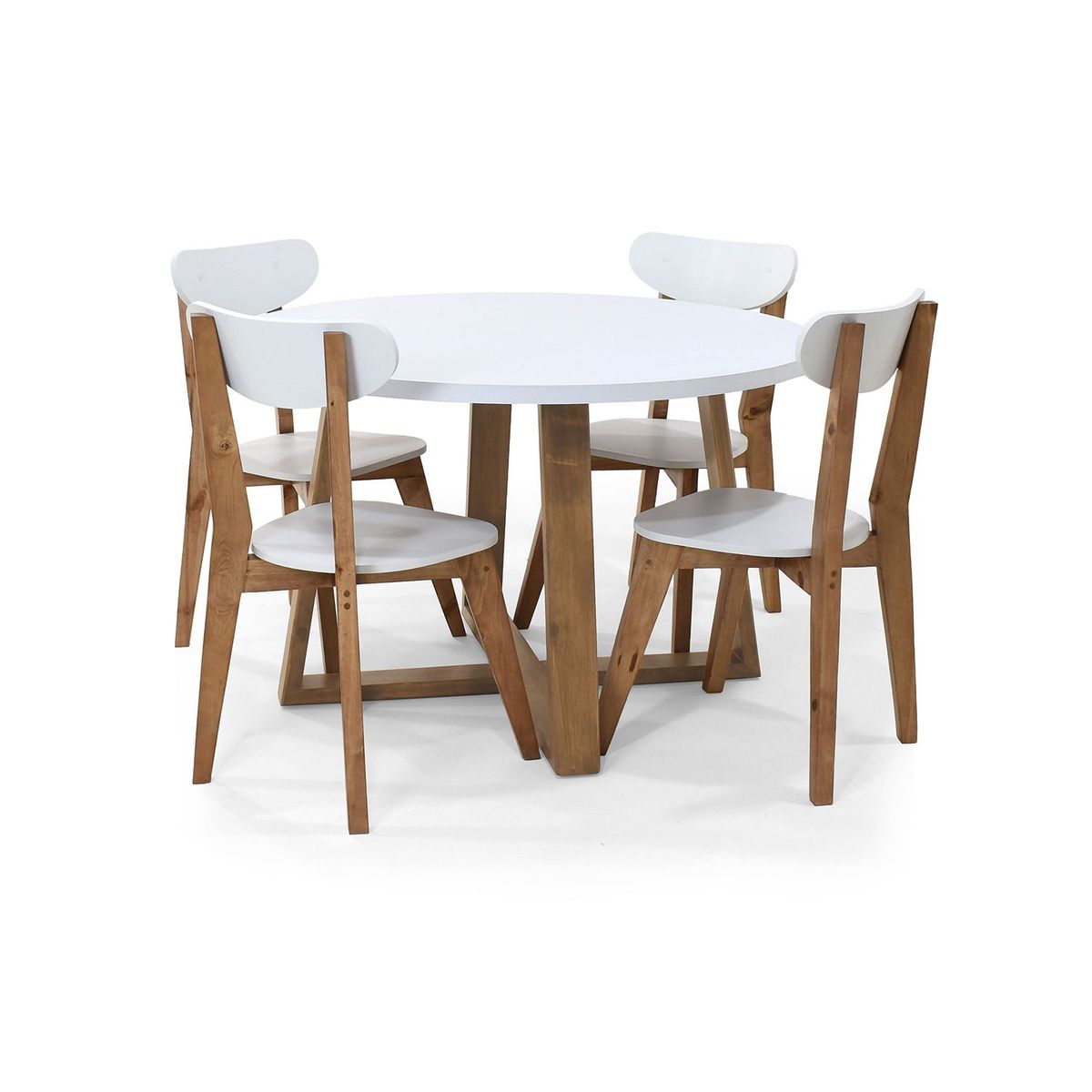 MICA - Juegos de comedor Moderno para 4 Personas (Comedor + 4 Sillas) Mica 