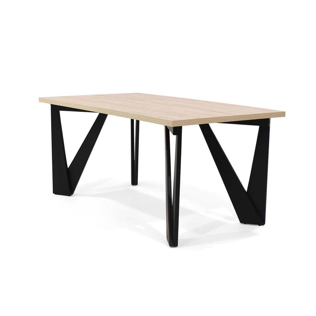 HOGAR VENECIA - Mesas de comedor Moderna para 6 Personas en Pino Rectangular Mica