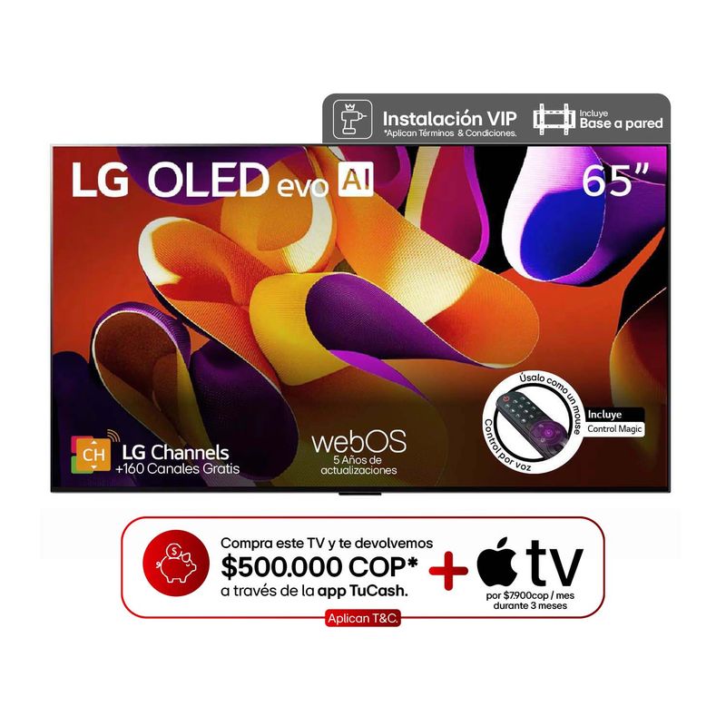 LG - Televisor LG OLED | 65 pulgadas 4K Ultra HD | Smart TV