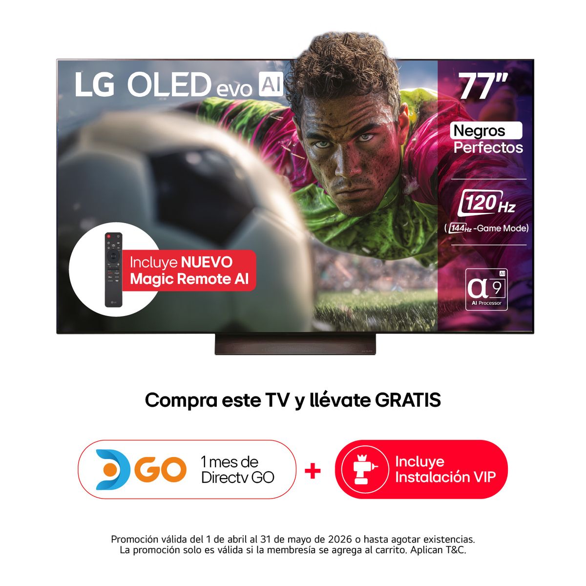 LG - Televisor LG OLED | 77 pulgadas 4K Ultra HD | Smart TV