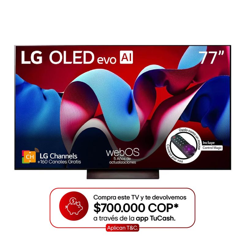 LG - Televisor LG OLED | 77 pulgadas 4K Ultra HD | Smart TV