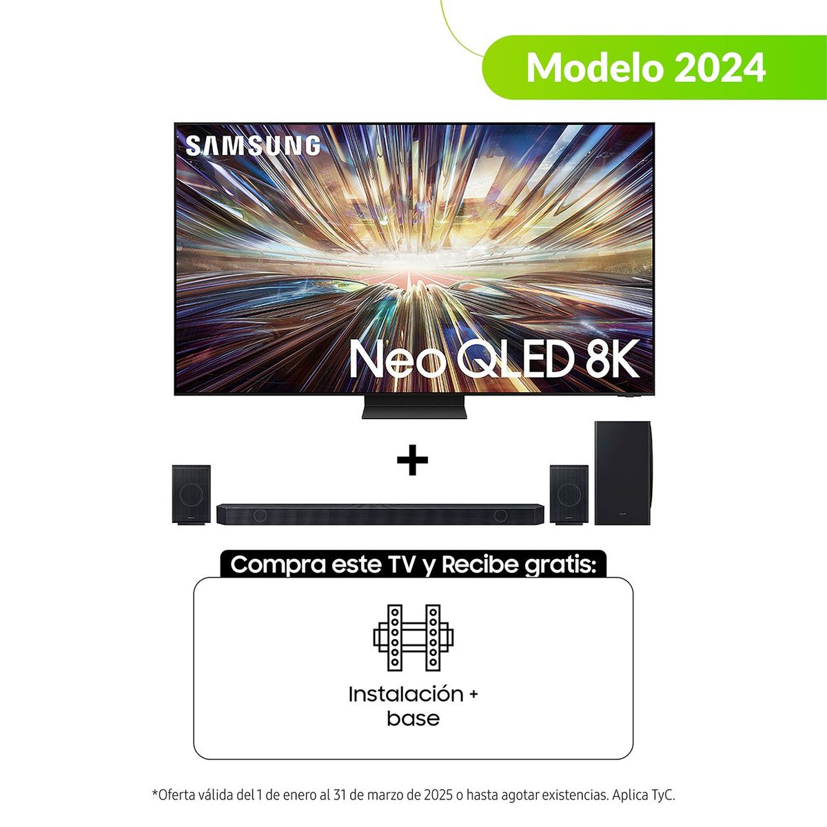 SAMSUNG - Televisor Samsung Samsung | 85 Pulgadas NEO 8K | Incluye Barra de Sonido HW-Q930D | F-QN85QN800DKX