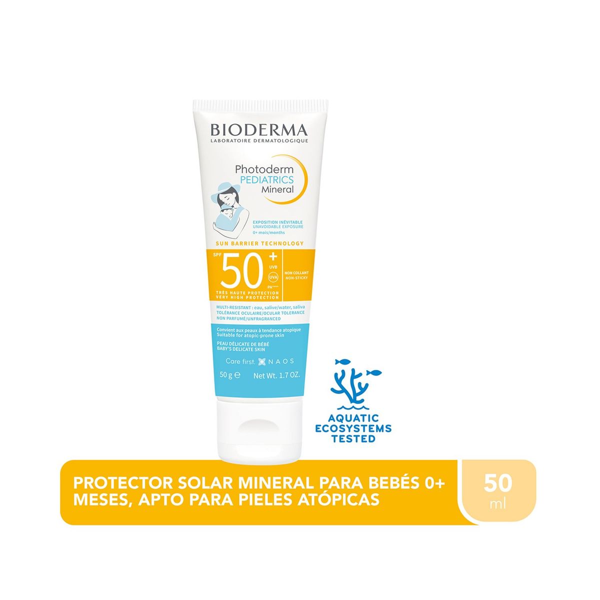 BIODERMA - Protector Solar Photoderm Pediatrics Mineral Bioderma en Crema Bioderma 50 gr