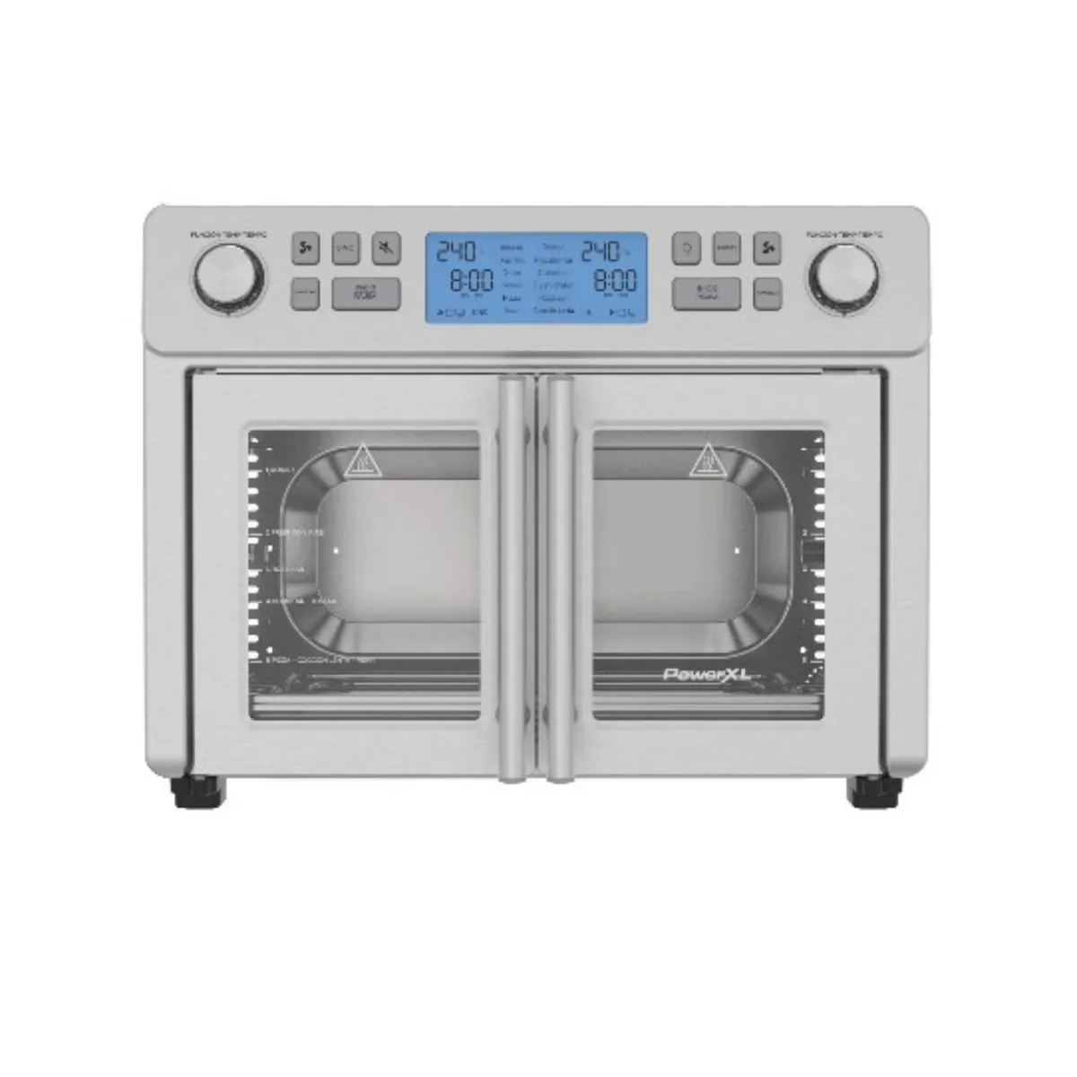 POWER XL - Horno y Freidora de Aire PowerXL SMARTSYNX Duplex de 24L, con 2 Zonas de Cocción y 12 Funciones, TO68D5-2SPLA
