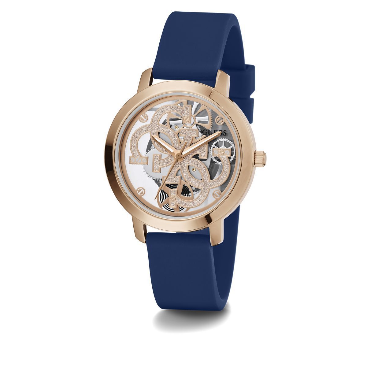 GUESS - Reloj Guess Mujer QUATTRO CLEAR. Reloj Silicona Azul GW0452L1