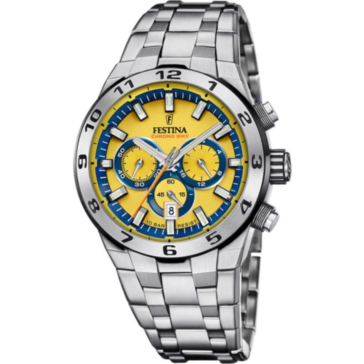 FESTINA - Reloj Festina para Hombre Chrono bike . Reloj Análogo Acero inoxidable Plateado