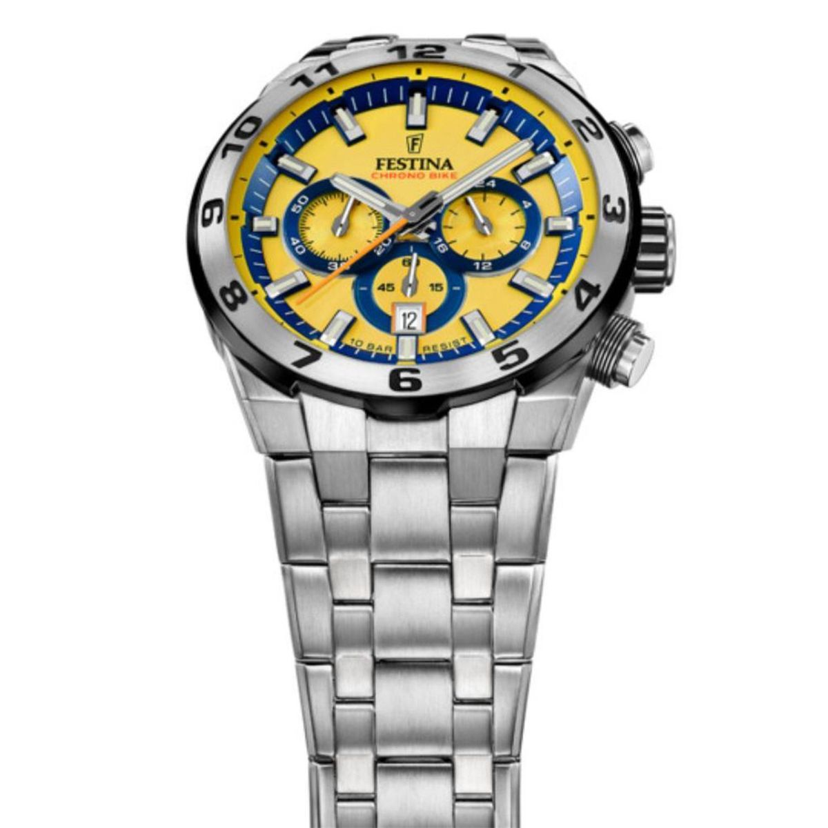 FESTINA - Reloj Festina para Hombre Chrono bike . Reloj Análogo Acero inoxidable Plateado