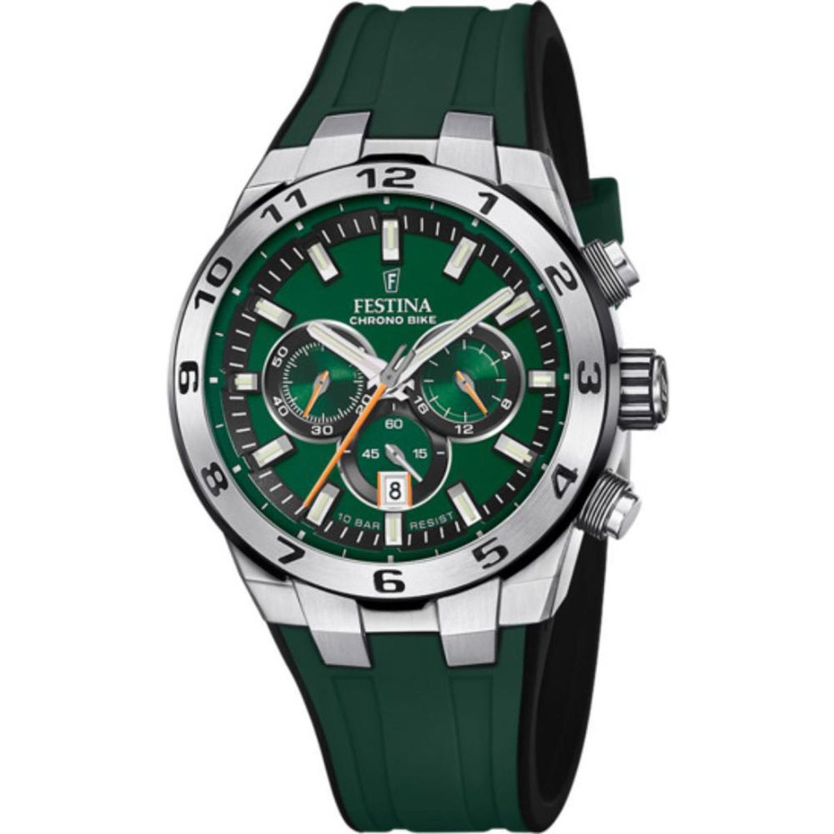 FESTINA - Reloj Festina para Hombre Chrono bike . Reloj Análogo Caucho Verde