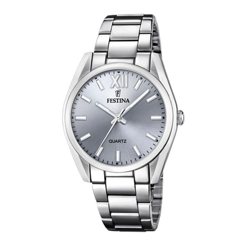 FESTINA - Reloj Festina para Mujer Boyfriend  . Reloj Análogo Acero inoxidable Plateado