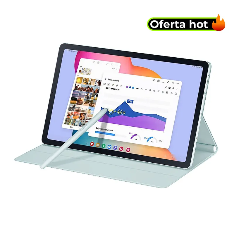 SAMSUNG - Tablet Samsung Tab S6 Lite + Cover y Lapiz  | 4GB RAM | Cámara Posterior 8MP | Cámara Frontal 5MP