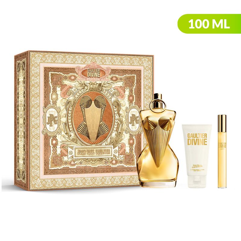 JEAN PAUL GAULTIER - Set de Perfume Mujer Jean Paul Gaultier Incluye: Perfume 100 ml Body Lotion 75 ml + Travel Size 10 ml
