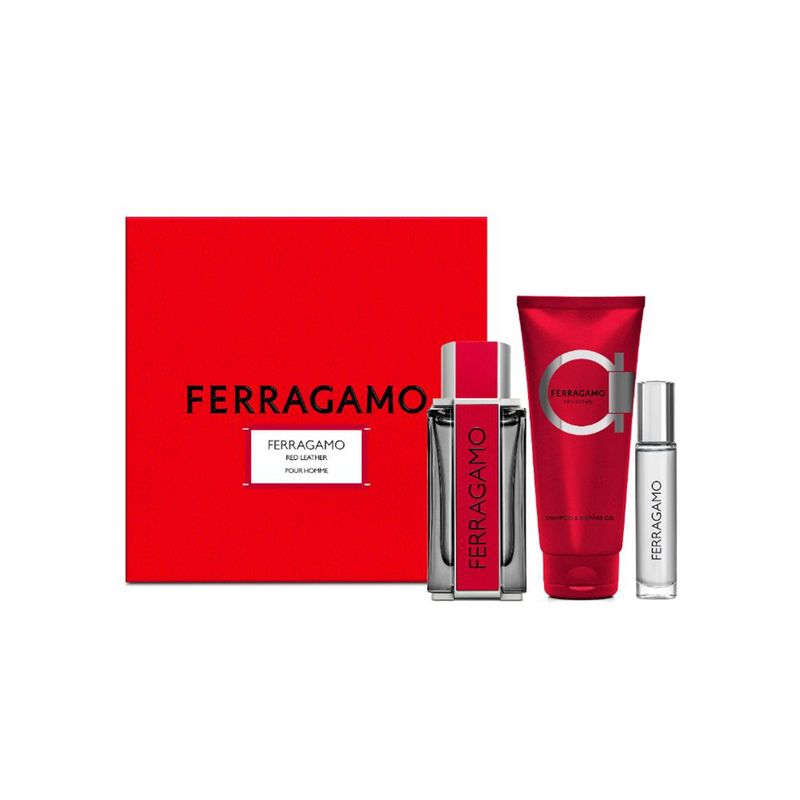 FERRAGAMO - Set de Perfume Hombre Ferragamo 100 ML EDT + 100 ML SSG + 10 ML PS