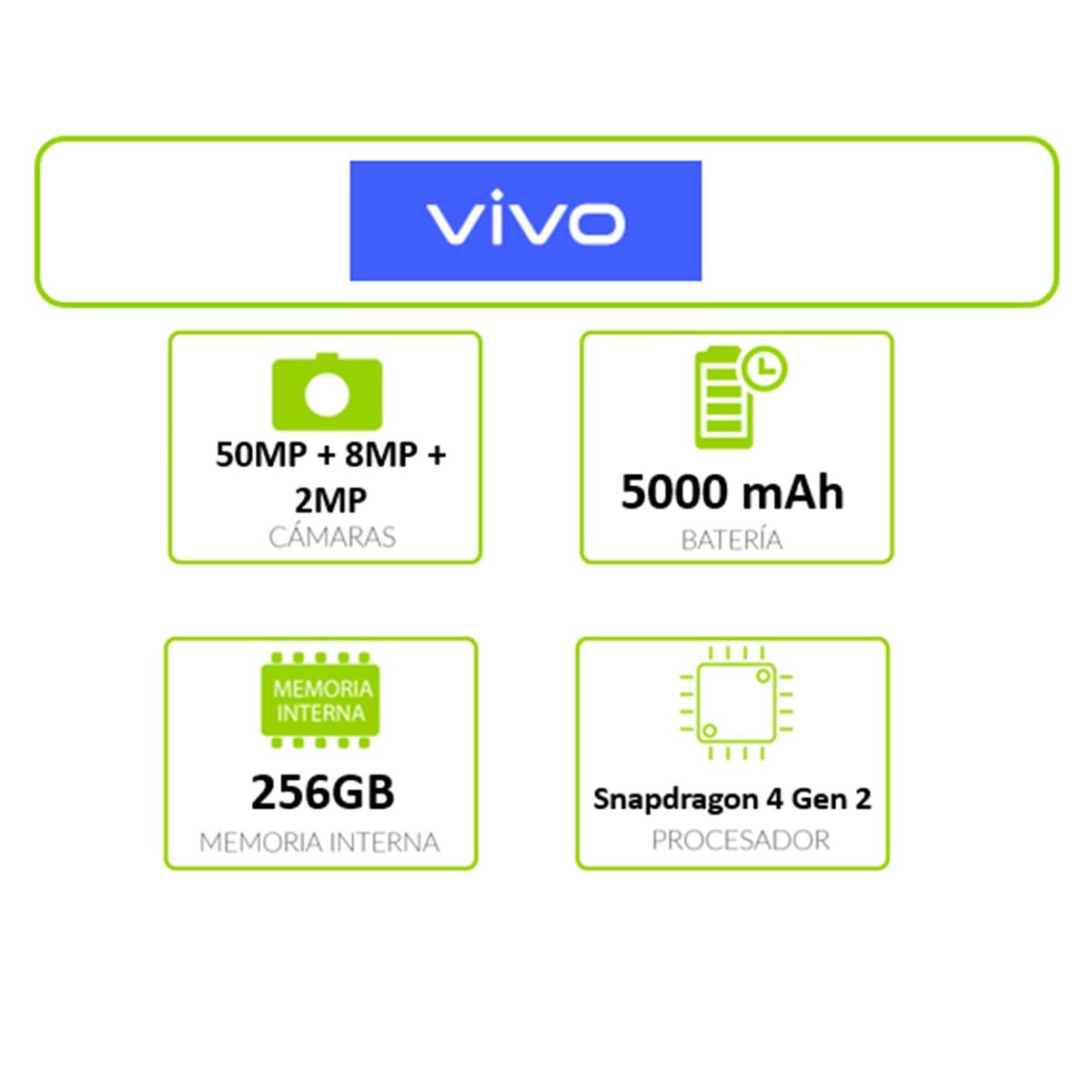VIVO - Celular Vivo V30 SE 256GB 5G |  8GB RAM |  camara Frontal 16 MP  Trasera 50 MP + 8 MP +2 MP |  pantalla AMOLED 6.67 | pulgadas procesador Snapdragon 4 Gen 2