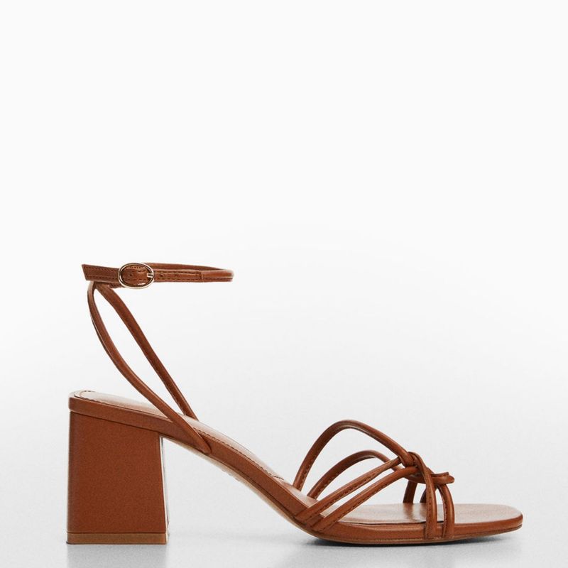MANGO - Sandalias Mango para Mujer con tacón Medio Luan 1 
