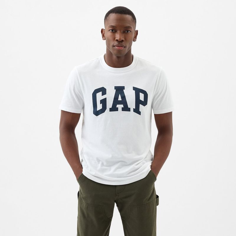 GAP - Camiseta Hombre Manga corta con Logo Regular fit de Algodón GAP