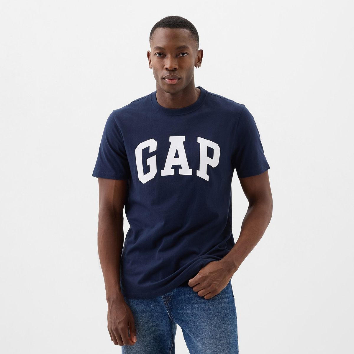 GAP - Camiseta Hombre con Logo de Algodón Gap
