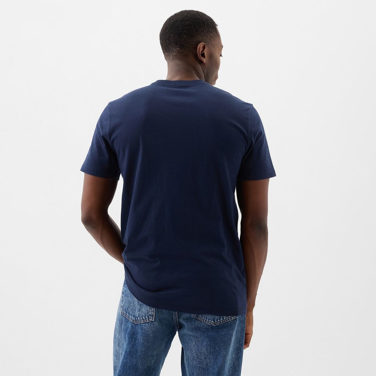 GAP - Camiseta Hombre con Logo de Algodón Gap