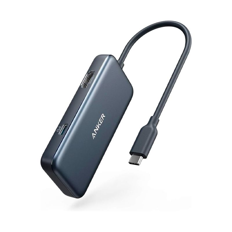 ANKER - Hub 4 en 1 Anker USB-C con 4K, USB C a HDMI, 2 puertos USB 3.0, puerto de carga de entrega de energía de 60 W