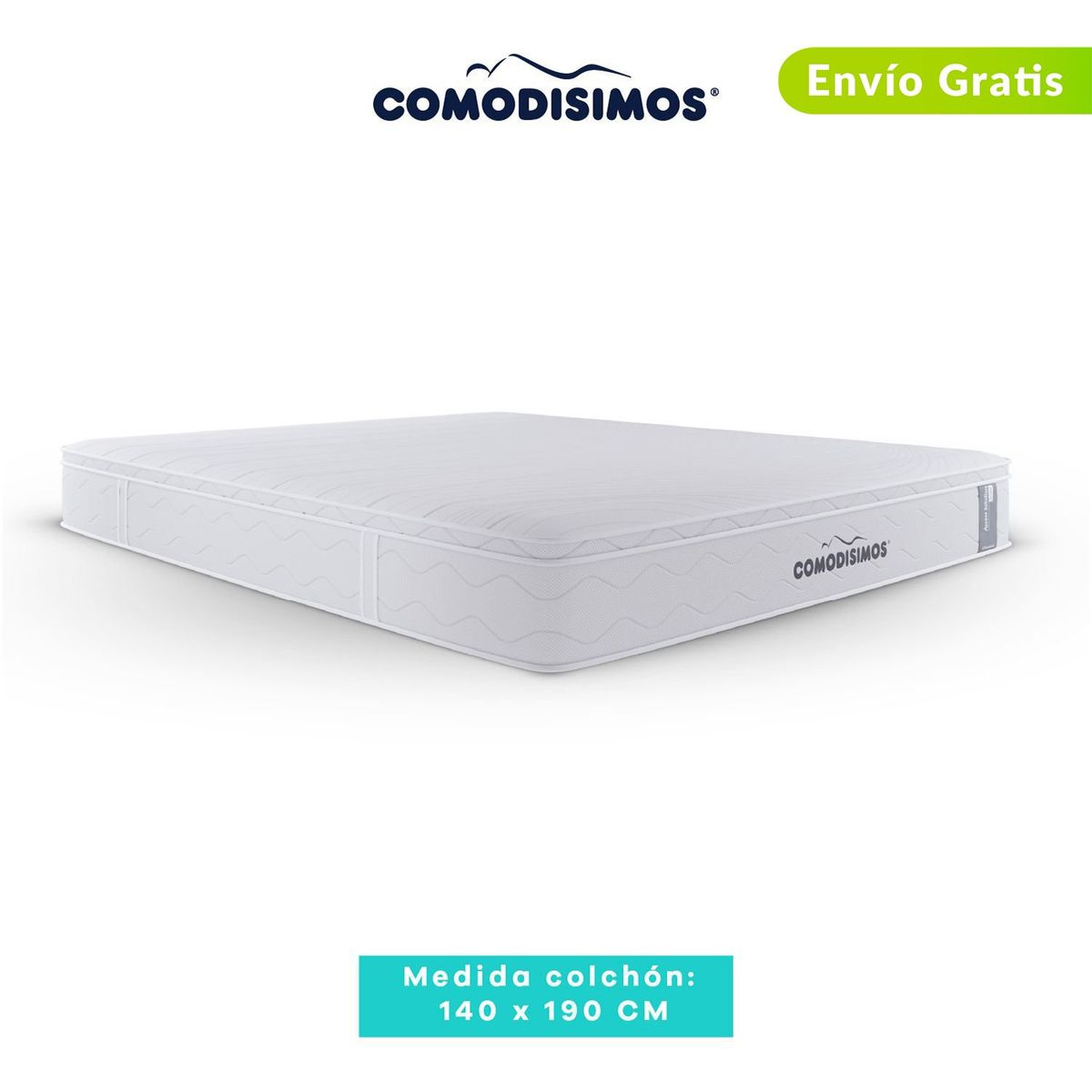 COMODISIMOS - Colchón Doble Firmeza Media Ortopédico Resortado con Pillow Línea Access 140 x 190 cm Comodísimos