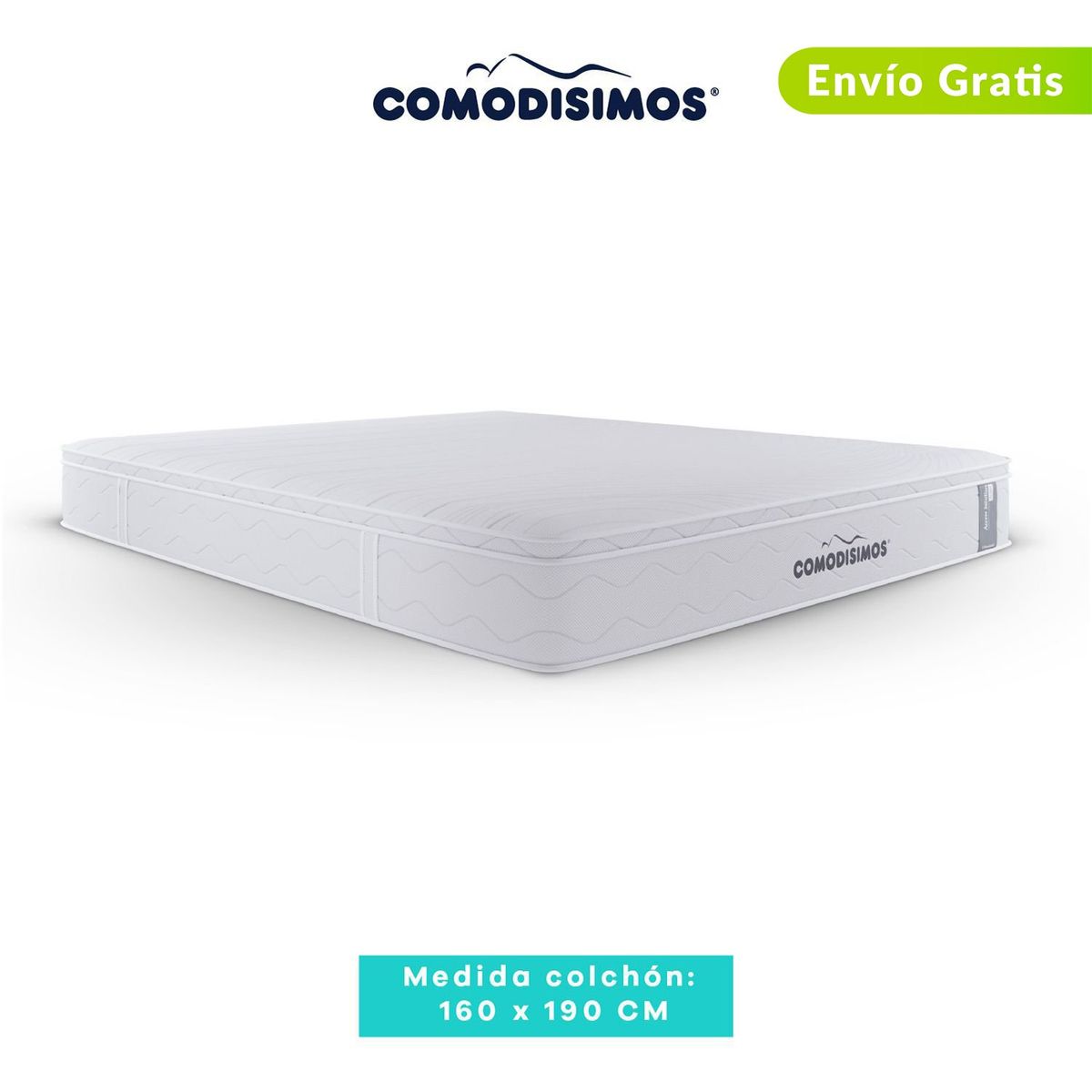 COMODISIMOS - Colchón Queen Firmeza Media Ortopédico Resortado con Pillow Línea Access 160 x 190 cm Comodísimos