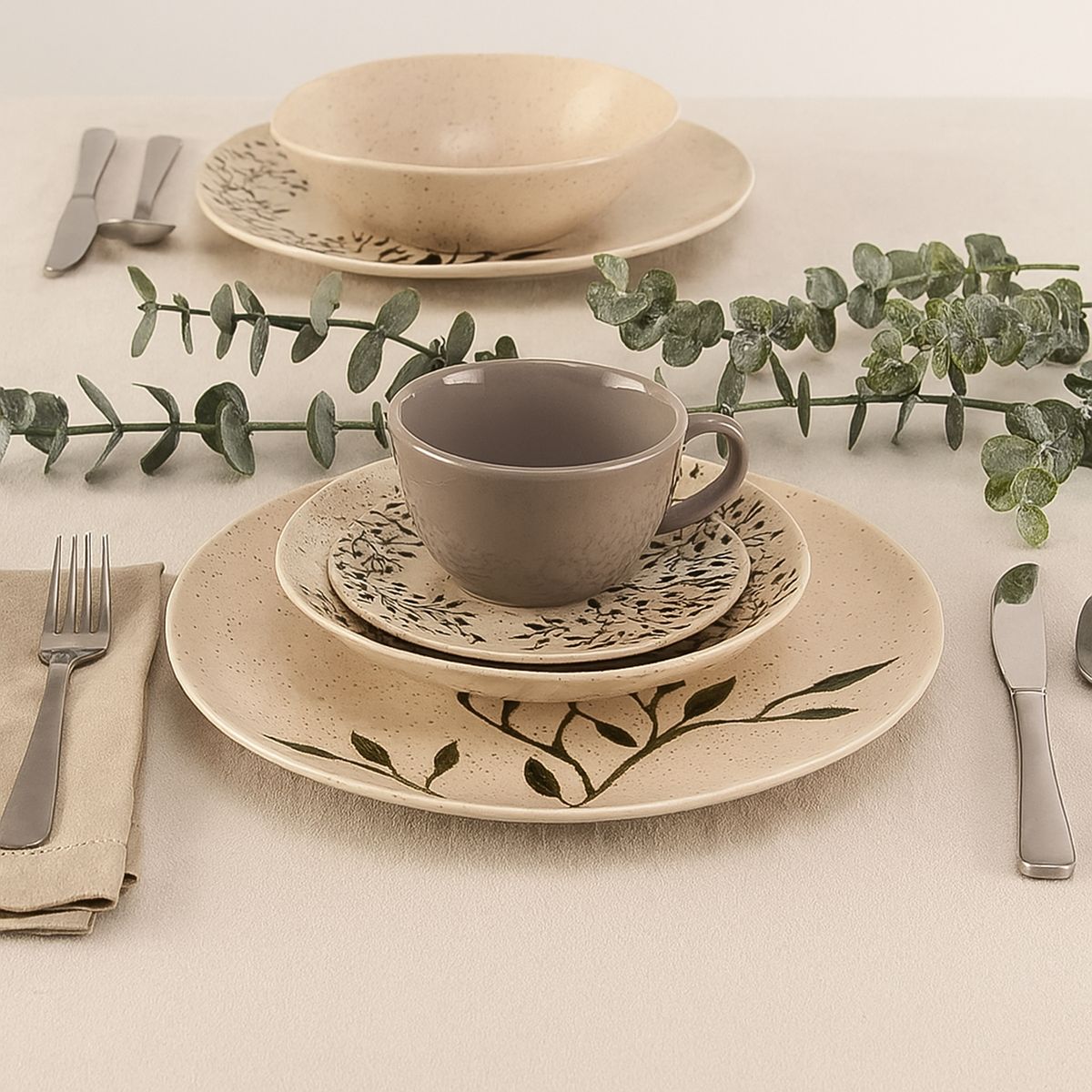 ROBERTA ALLEN - Juego de Vajilla Roberta Allen 4 Puestos Vajilla 20 Pzas Lilac Lila