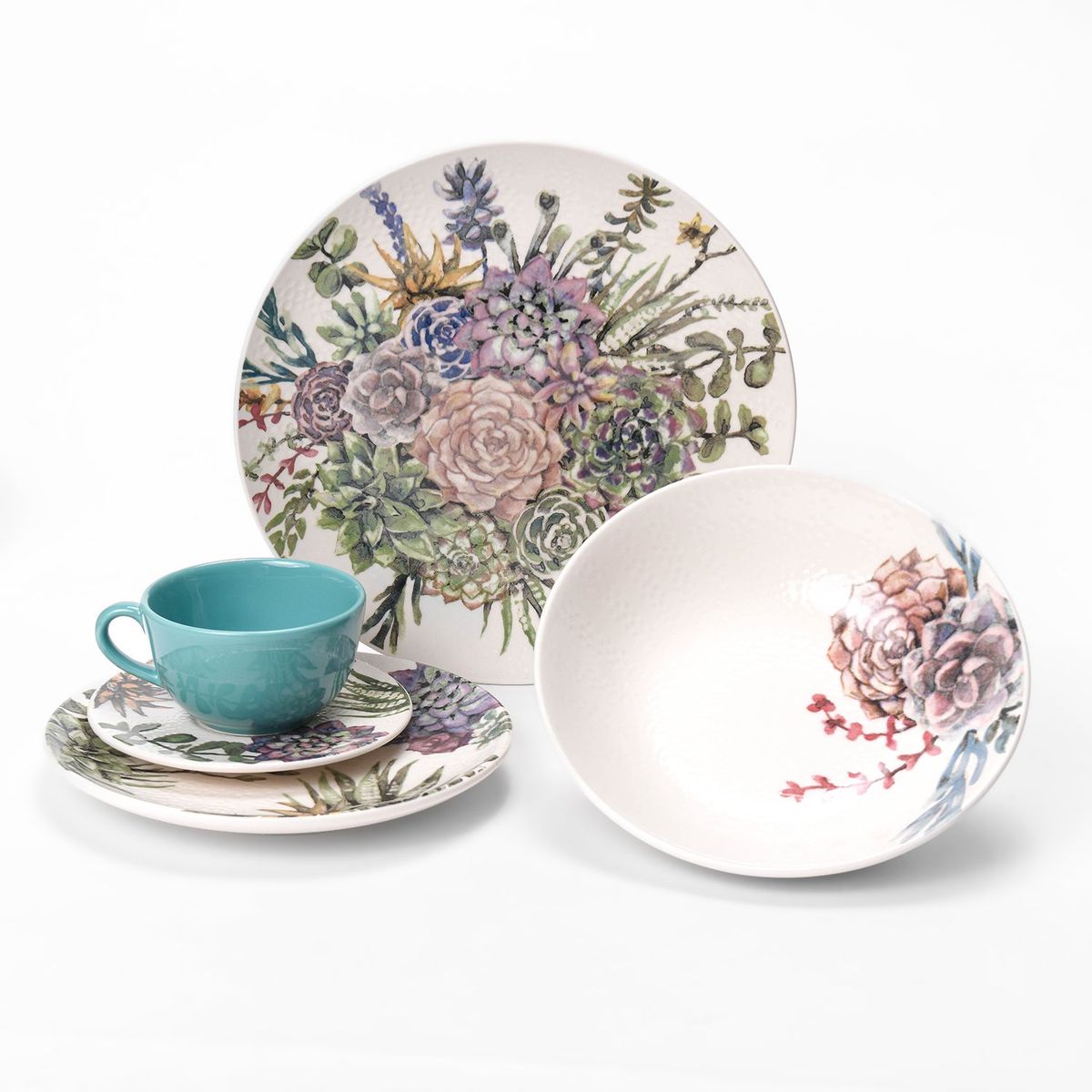 OXFORD - Vajilla Oxford: Porcelana Oxford 4 puestos 20 piezas