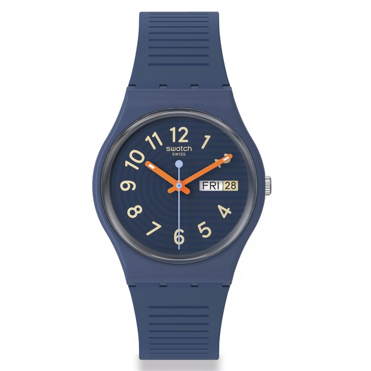 SWATCH - Reloj Swatch Unisex TRENDY LINES AT NIGHT. Reloj Silicona Azul SO28I700