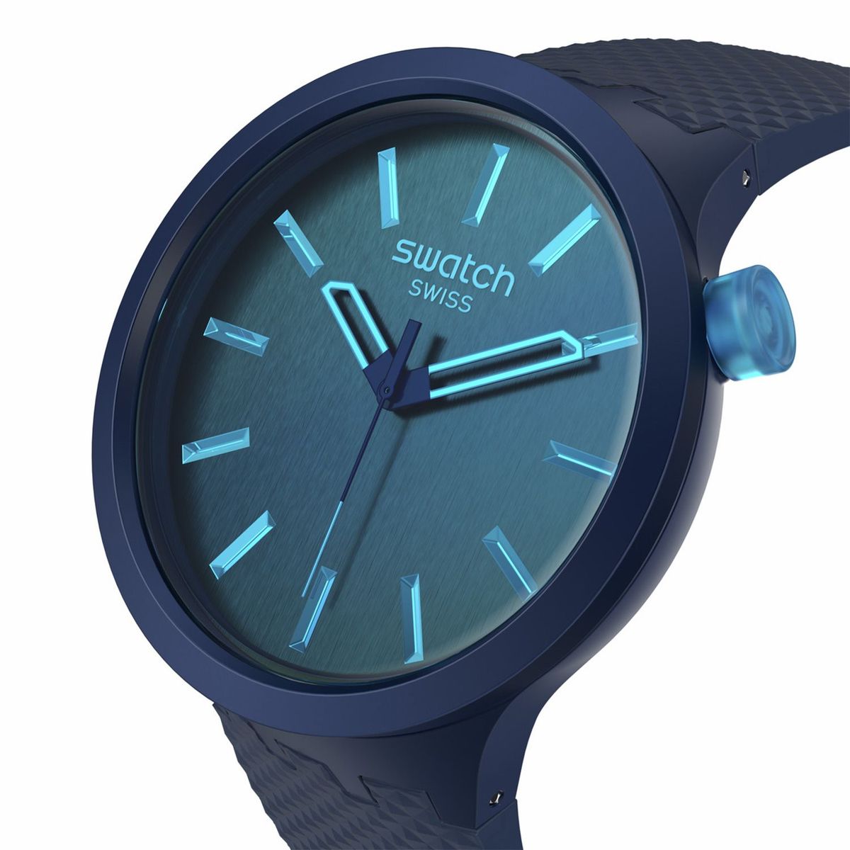 SWATCH - Reloj Swatch Unisex INDIGO GLOW. Reloj Plástico Azul SB05N113