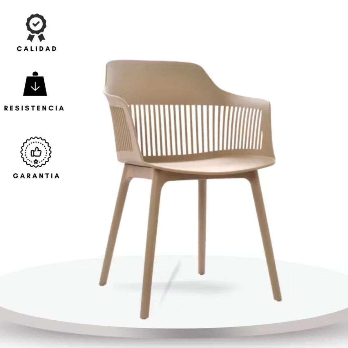 EKONOMODO - Silla de Comedor Moderna  con Patas de Polipropileno 83 x 55 x 51 cm  Ekonomodo 