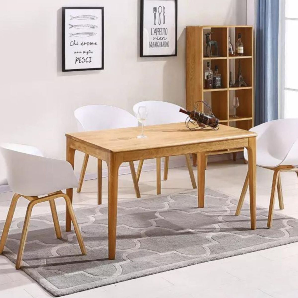 EKONOMODO - Silla de Comedor Moderna  con Patas de Matera 79 x 54 x 50 cm  Ekonomodo 