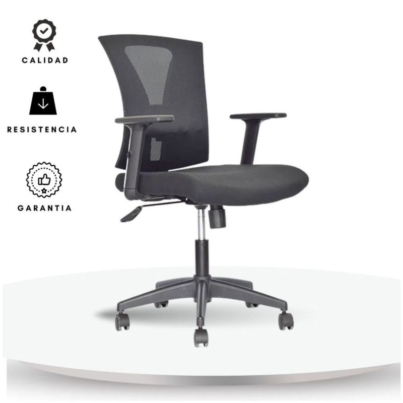 EKONOMODO - Silla de Escritorio para Casa u Oficina Ergonómica con Nivelación de Altura y Apoyabrazos 101 x 48 x 48 Ekonomodo