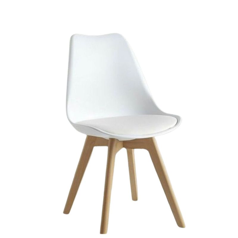 EKONOMODO - Silla de Comedor Moderna en Cuerina con Patas de Matera 112 x 49 x 56 cm  Ekonomodo 