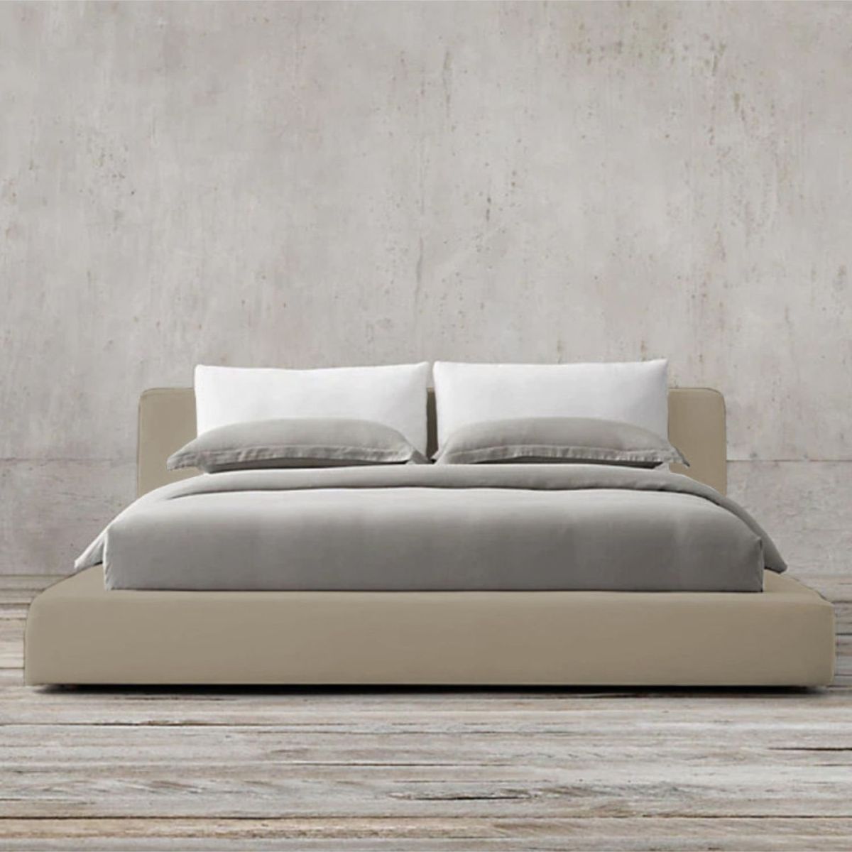 EKONOMODO - Colchón con Base Cama  Queen Firmeza Media Ortopédico con Pillow Resortado 160 x 190  + Cabecero Combo Ekonomodo 