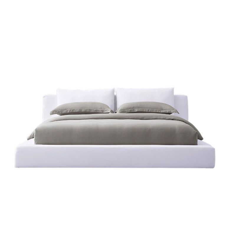 EKONOMODO - Colchón con Base Cama  King Firmeza Media Ortopédico con Pillow Resortado 200 x 200 cm  + Cabecero Combo Ekonomodo  - 0% Interés a 3 Cuotas Pagando con tu CMR Banco Falabella