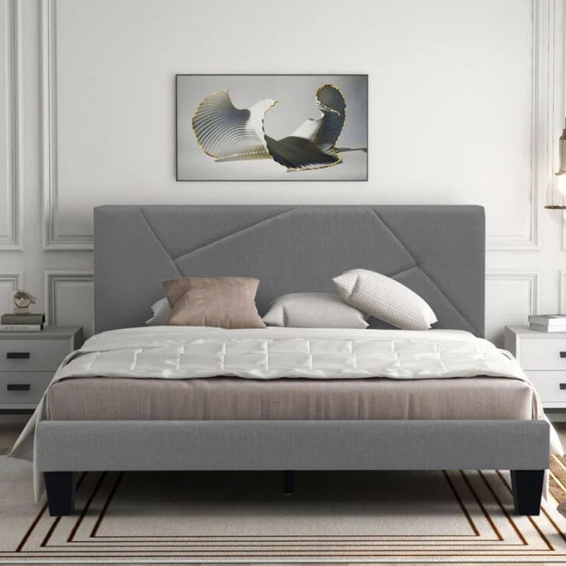 EKONOMODO - Colchón con Base Cama  Queen Firmeza Media Ortopédico Doble Cara Resortado 160 x 190  + Cabecero Combo Ekonomodo  - 0% Interés a 3 Cuotas Pagando con tu CMR Banco Falabella