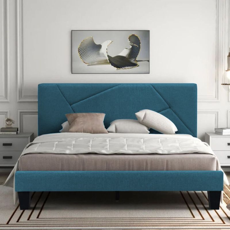 EKONOMODO - Colchón con Base Cama  King Firmeza Media Ortopédico Doble Cara Resortado 200 x 200 cm  + Cabecero Combo Ekonomodo  - 0% Interés a 3 Cuotas Pagando con tu CMR Banco Falabella