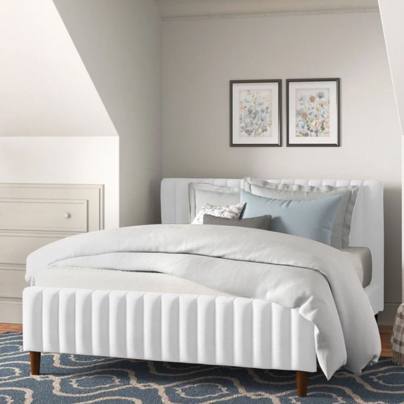 EKONOMODO - Colchón con Base Cama  King Firmeza Media Ortopédico con Pillow Resortado 200 x 200 cm  + Cabecero Combo Ekonomodo  - 0% Interés a 3 Cuotas Pagando con tu CMR Banco Falabella