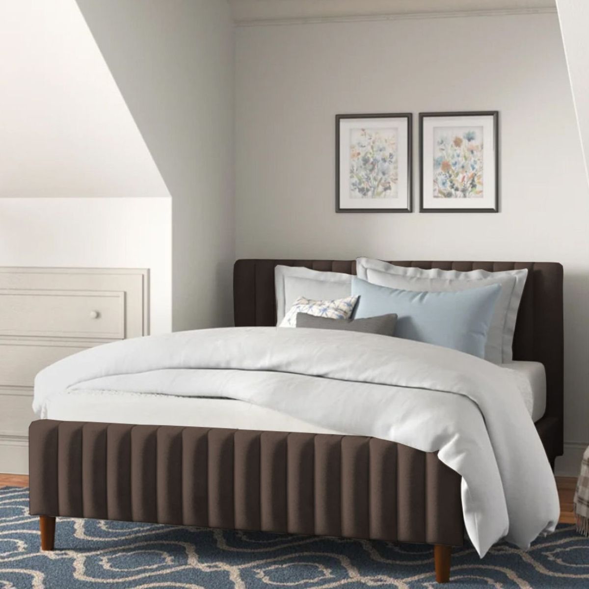 EKONOMODO - Colchón con Base Cama  King Firmeza Media Ortopédico con Pillow Resortado 200 x 200 cm  + Cabecero Combo Ekonomodo 